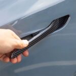Black Carbon Fiber Door Handle
